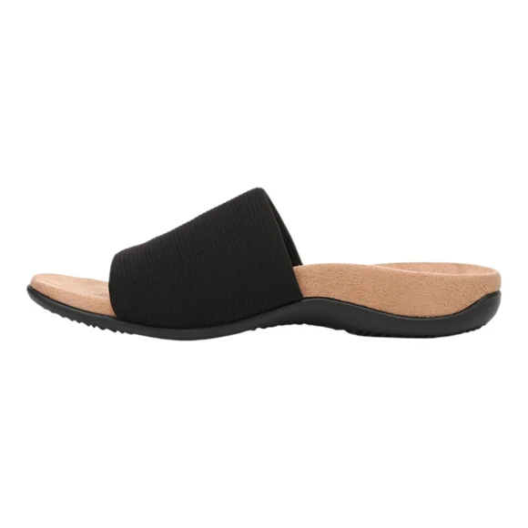 Vionic Newest Black Slide Comfy Sandals Arch Support Flats - Picture 8 of 16